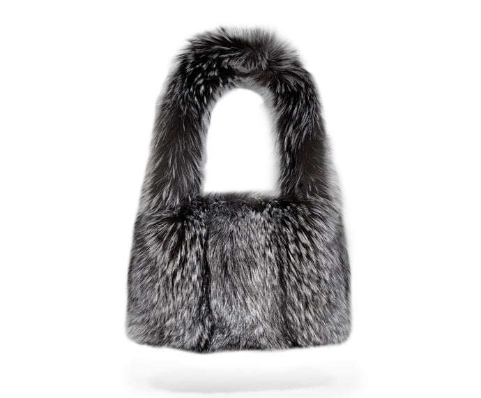 Samantha's Signature Fox Fur Large Tote