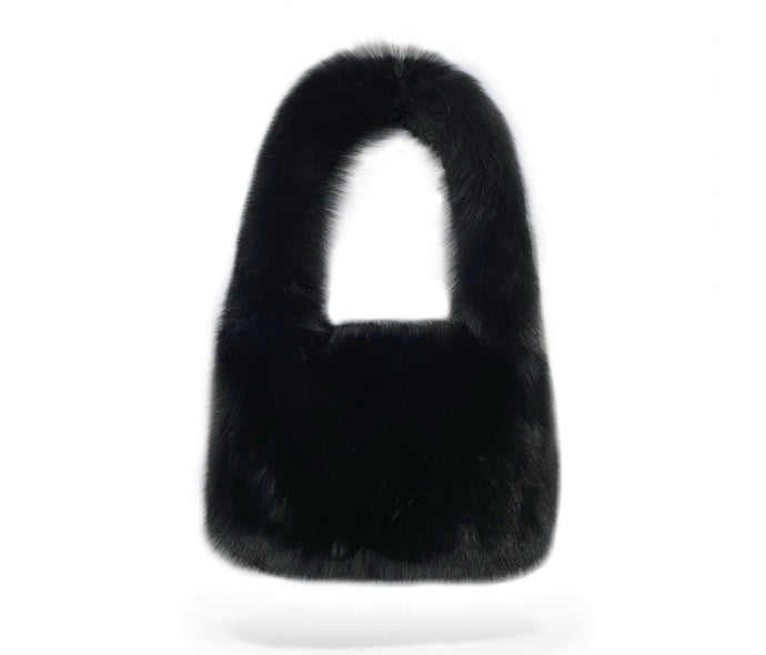 Samantha's Signature Fox Fur Large Tote