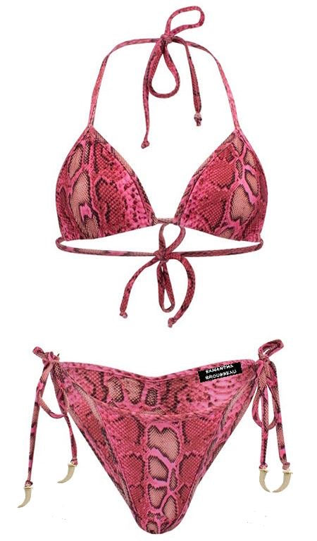 Kylie Python Cheekie Bikini Set